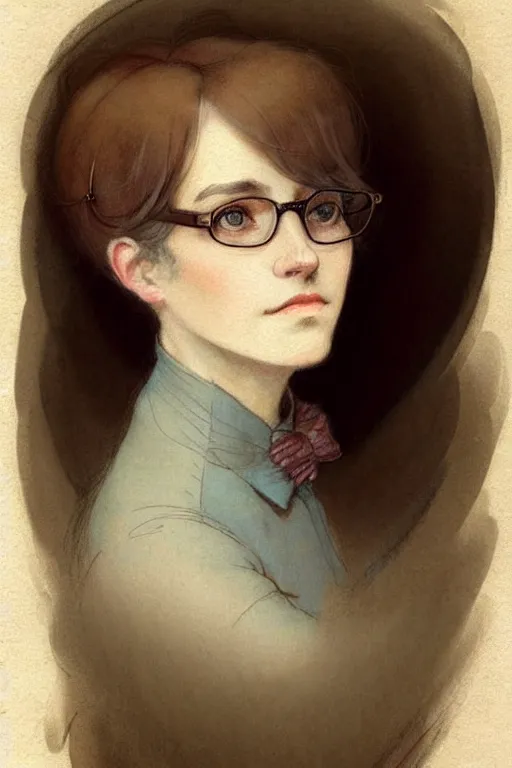 Prompt: ( ( ( ( ( 2 0 5 0 s retro beautiful librarian face portrait. muted colors. ) ) ) ) ) by jean - baptiste monge!!!!!!!!!!!!!!!!!!!!!!!!!!!!!!