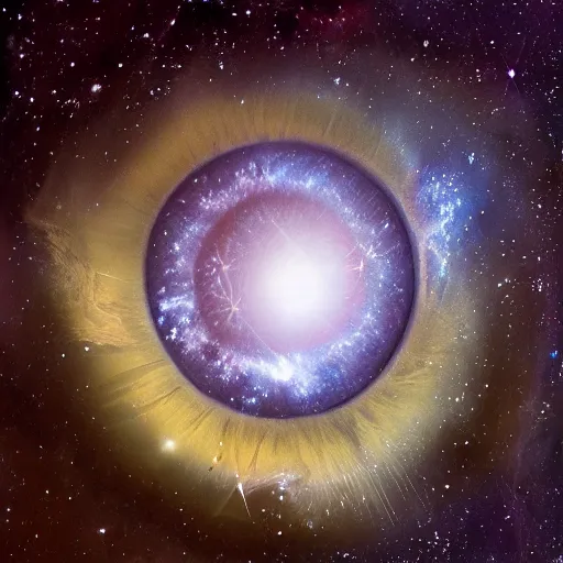 Prompt: the universe in an eye