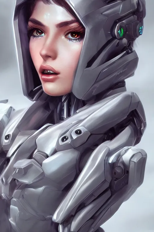 Image similar to heroine, beautiful, female mecha, ultra detailed, digital art, 8 k, hd, character, realistic, portrait, 3 d, hyperrealistic