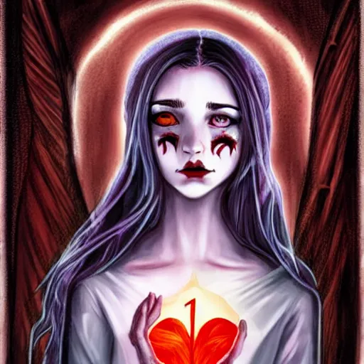 Image similar to both the guy and the girl dies and goes to hell where the god of death grants them a second chance to live on earth for seven days. at the end of one week, they must decide who gets to live. art by jasmine becket griffith