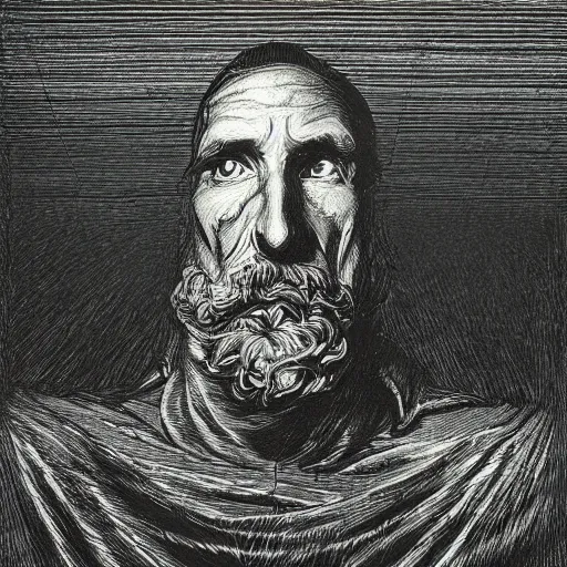 Image similar to 1 9 8 4 by george orwell, chiaroscuro, high detail, illustration by gustave dore