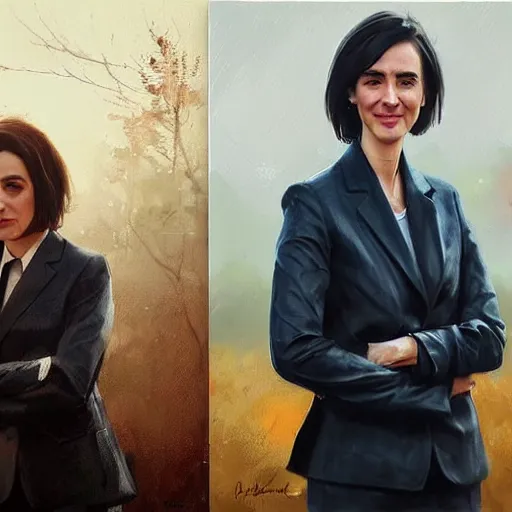 Prompt: maia sandu hyperrealistic, style of greg rutkowski