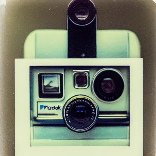 Image similar to polaroid inception, picture of a polaroid taking a polaroid with a polaroid, detailed, intricate, vintage