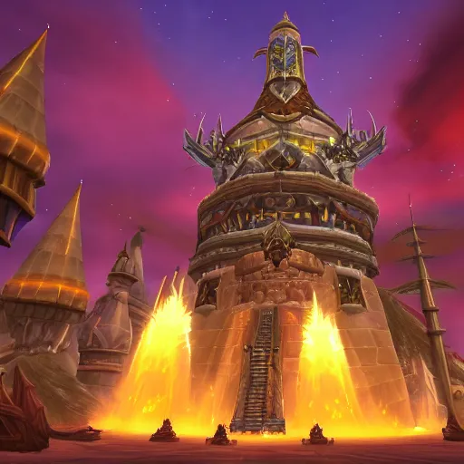 Image similar to world of warcraft karazan tower raid