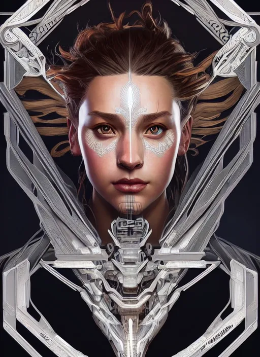 Image similar to symmetry!! portrait of machine from horizon zero dawn, intricate, elegant, highly detailed, digital painting, artstation, concept art, smooth, sharp focus, illustration, art by artgerm and greg rutkowski and alphonse mucha, 8 k