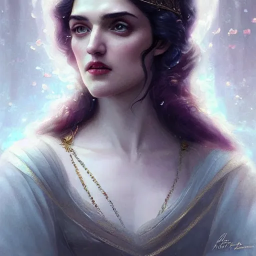 Prompt: beautiful & natural Katie McGrath as an Enlightenment-Era princess by Artgerm and Greg Rutkowski, intricate, elegant, highly detailed, digital painting, artstation, concept art, smooth, sharp focus, illustration