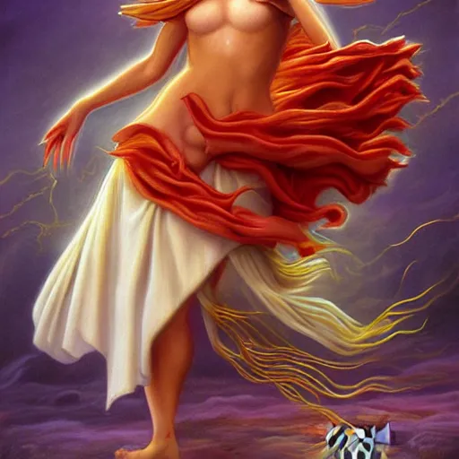 Prompt: a detailed fantasy painting of a Feta cheese that dances salsa, by lauri blank, artgerm, evelyn de morgan, 8K, 50mm lens