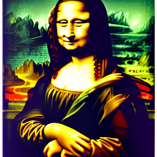 Prompt: frank reynolds painted as the mona lisa, highly detailed face, 8 k