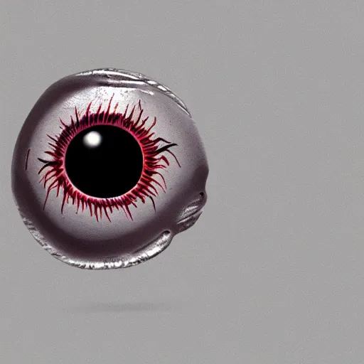 Prompt: melting eyeball phorealistic