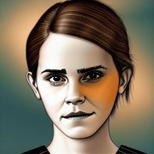 Prompt: infinite fractals of emma watson face