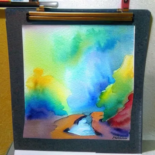 Prompt: rainbow impressionist in watercolor