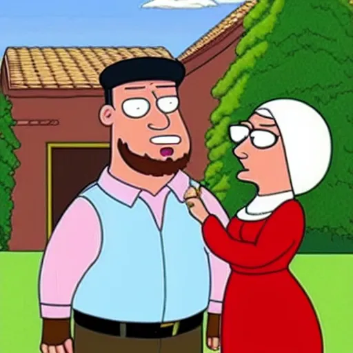 Image similar to Ramzan Kadyrov in Family Guy