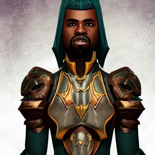 Image similar to league of legends character designed by kanye west