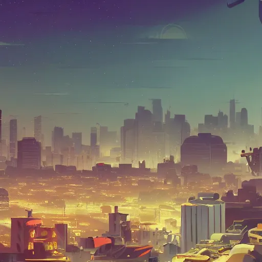 Image similar to ⁠Elon Musk, Karachi skyline background, rich vivid colors, ambient lighting, dynamic lighting, 4k, HQ, official media, anime key visual, makoto shinkai, ilya kuvshinov, lois van baarle, rossdraws, detailed, trending on artstation