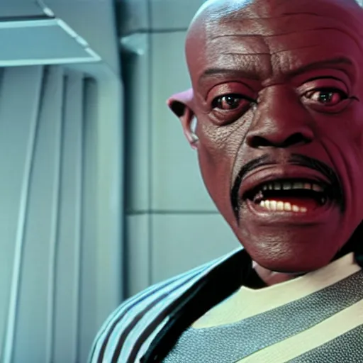 Prompt: beatlejuice as mace windu in star wars episode 3, 8k resolution, full HD, cinematic lighting, award winning, anatomically correct