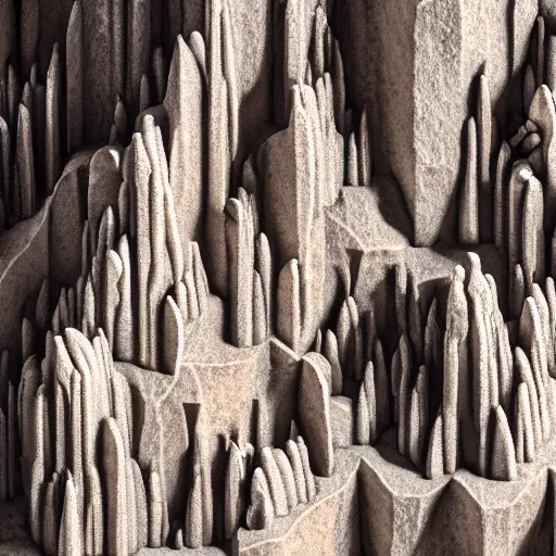 Prompt: detailed photo, cathedrals of carved stone in a canyon grotto, shiny layered geological strata,ground mist swirling vortexes,granular detail, by Sparth and Greg Rutkowski, hypermaximalist,micro details, 3d sculpture,f32,deep depth of field,cinematic lighting,digital rendering,photographic, wide angle,octane render , 4k, artstation, concept art, 35mm, graflex, color film photography,