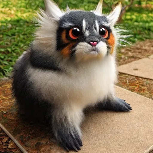 Image similar to real life Pokemon, fluffy, realistic