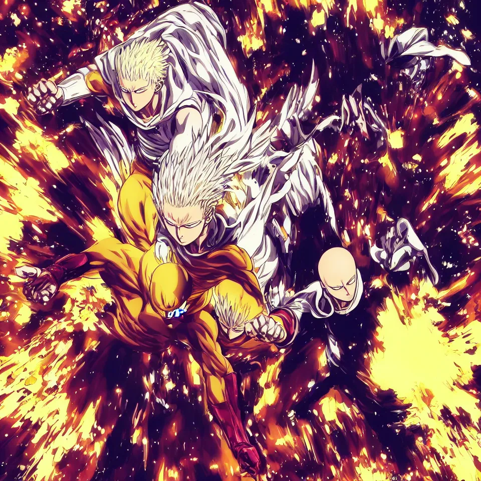 Garou Galaxy, monster, one punch man, purple, HD phone wallpaper