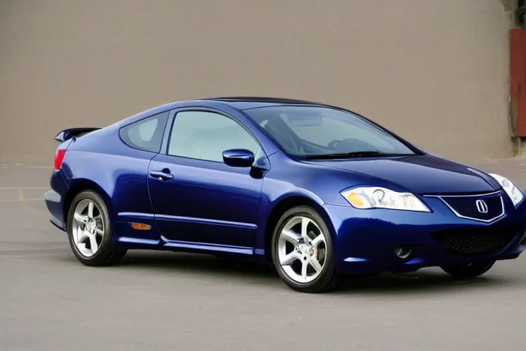 Prompt: 2004 dark blue acura rsx