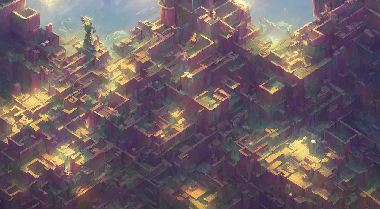 Image similar to flag colored wall fortress greeble illusion landscape wonderworld paradize, behance hd by jesper ejsing, by rhads, makoto shinkai and lois van baarle, ilya kuvshinov, rossdraws global illumination