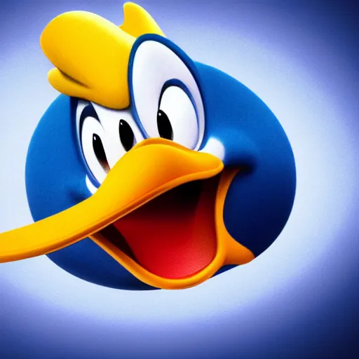 Image similar to donald duck, realistic 4k