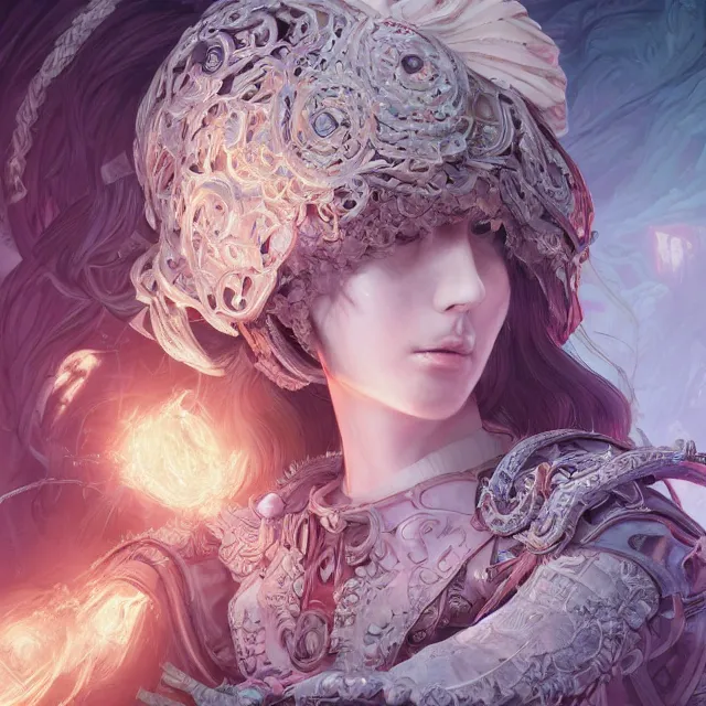 Image similar to the portrait of neutral good colorful female cleric bard as absurdly beautiful, gorgeous, elegant, young gravure idol, an ultrafine hyperdetailed illustration by kim jung gi, irakli nadar, intricate linework, sharp focus, bright colors, octopath traveler, final fantasy, unreal engine 5 highly rendered, global illumination, radiant light, detailed and intricate environment