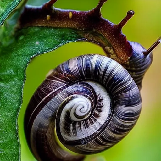 Prompt: real snail, perfect shot
