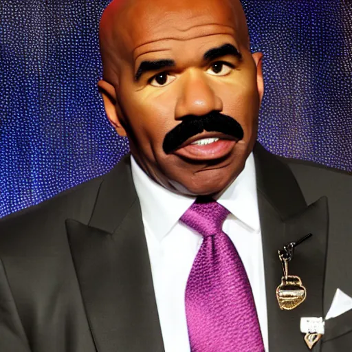 Image similar to steve harvey with hair