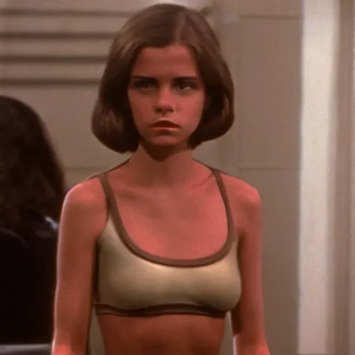 Prompt: a plain - looking american young woman, from star wars ( 1 9 7 7 )