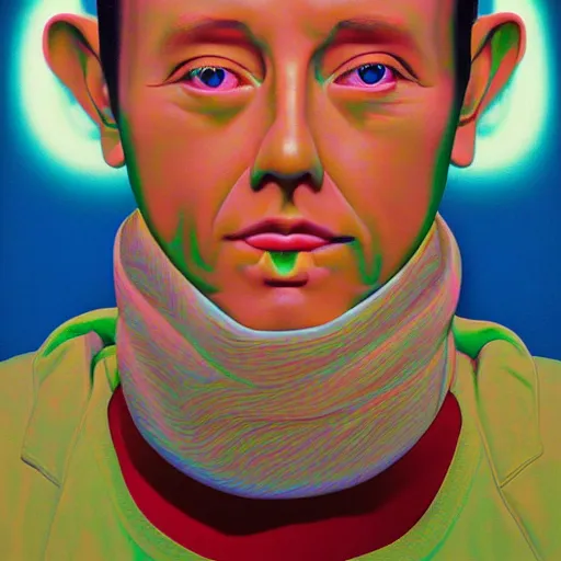 Image similar to portrait of kenny beats oil on canvas by shusei nagaoka, - h 7 0 4
