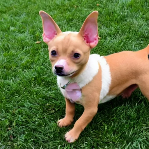 Image similar to fluffy tan pit bull chihuahua mix