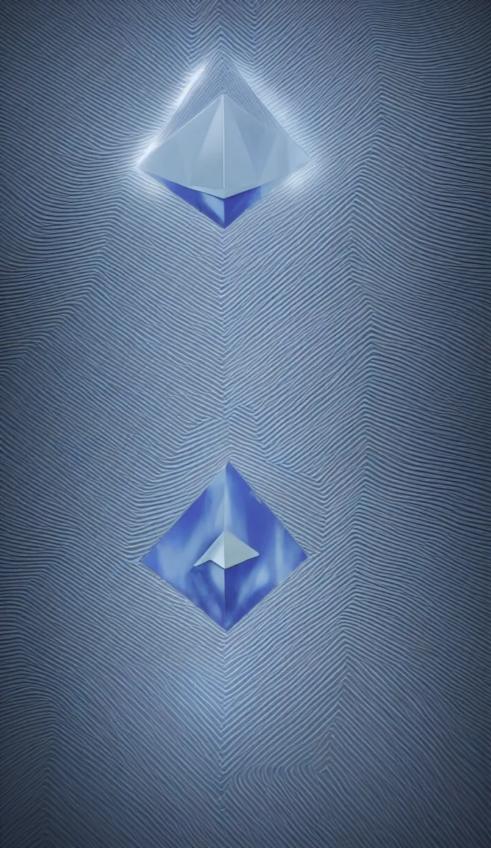 Image similar to ethereum logo in a 3 d room abstract background, hyper realistic, cg render, octane render, unreal engine, dramatic lighting