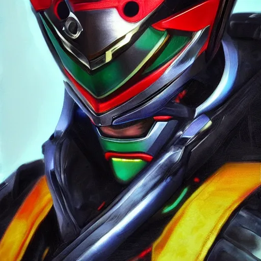 Image similar to realistic Portrait painting of young man as Kamen Rider, made by Michaelangelo, physical painting, Sharp focus,digital art, bright colors,fine art, trending on Artstation, unreal engine.