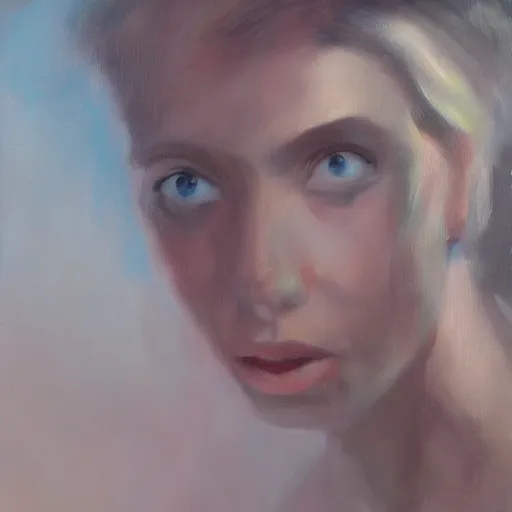 Image similar to disoriented mind, oil painting, pale colors, high detail, 8 k, wide angle, trending on artstation,