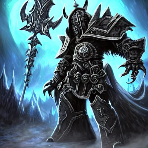 Image similar to world of warcraft chad lich king