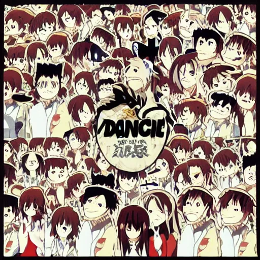 Image similar to anime version of Dance Gavin Dance