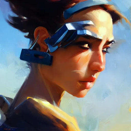 Prompt: greg manchess close up biorama of cyber beauty manga character, medium shot, asymmetrical, profile picture, organic painting, sunny day, matte painting, bold shapes, hard edges, street art, trending on artstation, bokeh, by huang guangjian and gil elvgren and sachin teng