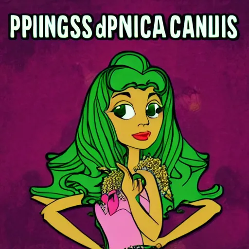 Prompt: princess of cannabis