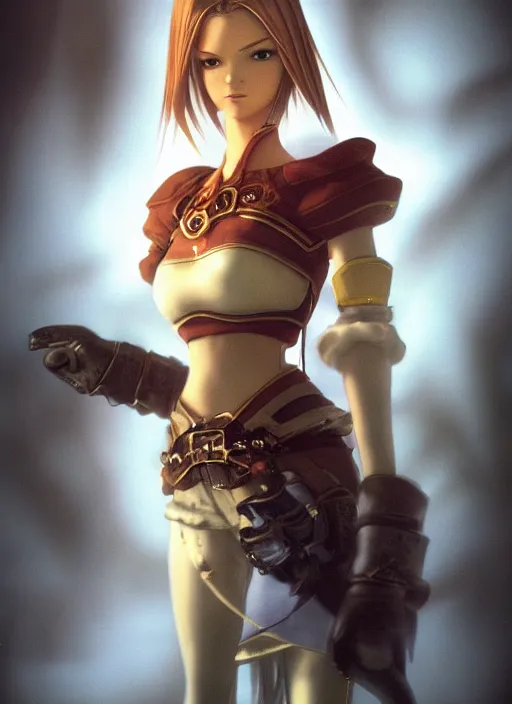 Prompt: a full portrait photo of real - life garnet iconic character official artwork in a final fantasy ix, f / 2 2, 3 5 mm, 2 7 0 0 k, lighting, perfect faces, award winning photography.