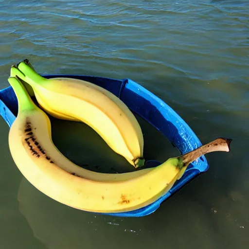 Image similar to friendly banana in a boat