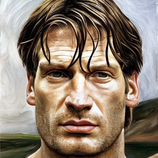 Prompt: high quality high detail painting by lucian freud, hd, jaime lannister