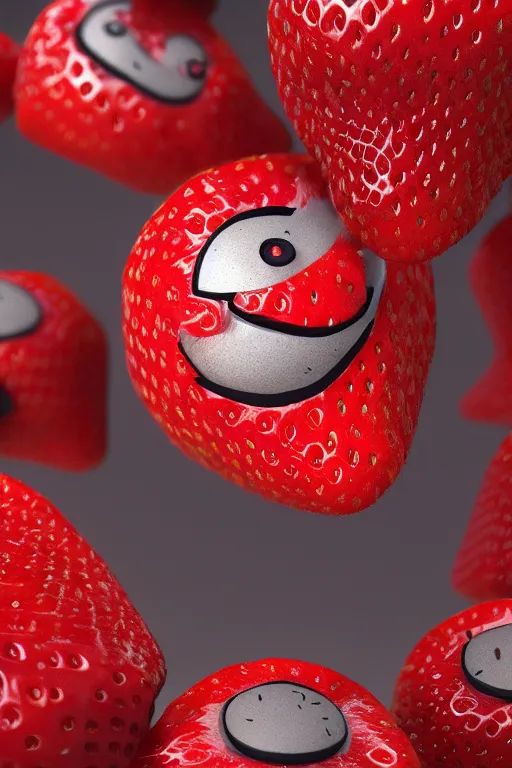 Prompt: strawberry ninja, naruto, concept art, octane render