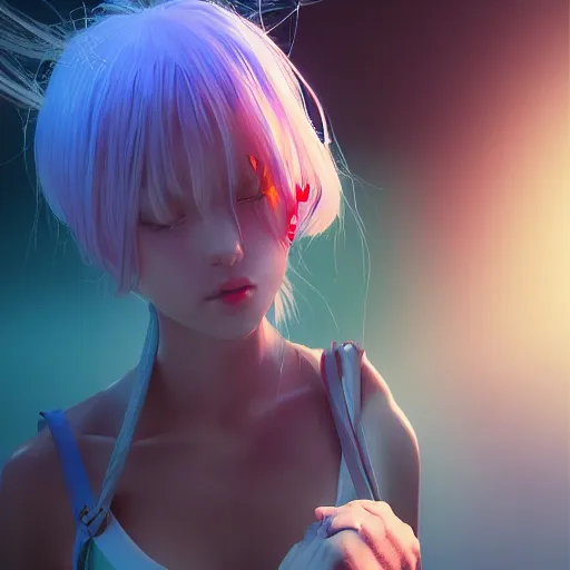 Prompt: photorealistic dramatic liquids anime people render, colorful, atmosphere cinematic, by wlop, by ilyu kuvshinov, by makoto shinkai, shadows, artstation, concept art, super detailed, unreal engine 5, octane render, vfx, houdini, 8 k, super realistic, full body, ufotable studio art style