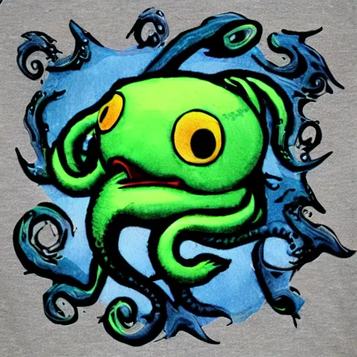 Image similar to duck Cthulhu