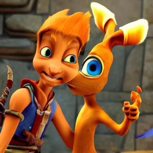 Image similar to jack and daxter