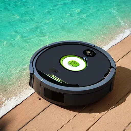 Image similar to a roomba in the ocean