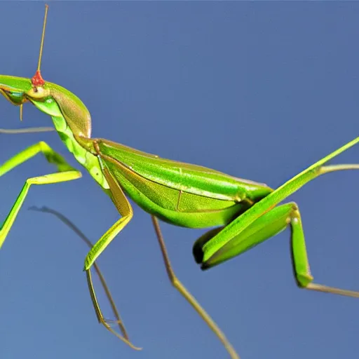 Prompt: a praying mantis