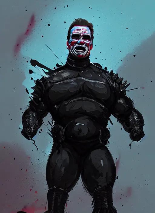 Image similar to schwarzenegger as a cenobite, by ismail inceoglu