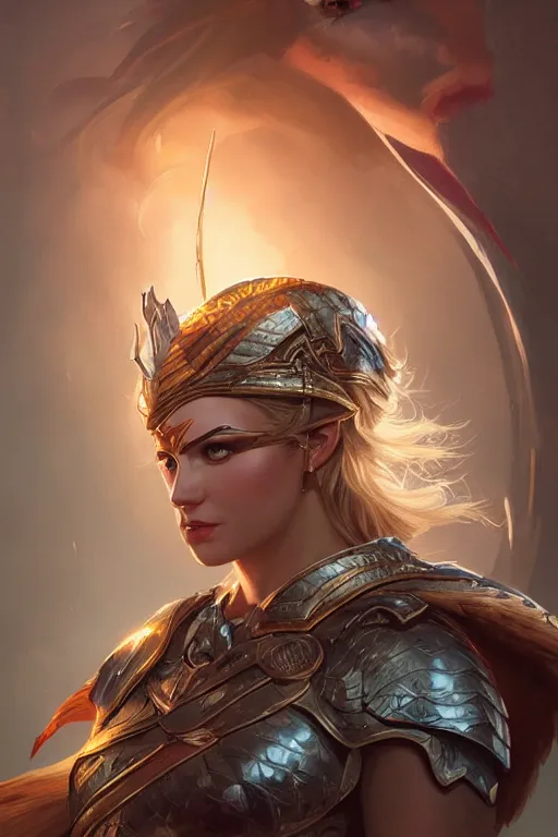 Image similar to amazon valkyrie athena, d & d, fantasy, portrait, highly detailed, headshot, digital painting, trending on artstation, concept art, sharp focus, illustration, art by artgerm and greg rutkowski and magali villeneuve