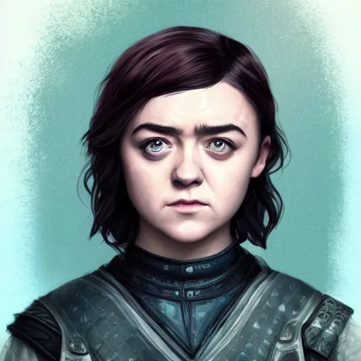 Image similar to maisie williams as arya stark by ross tran